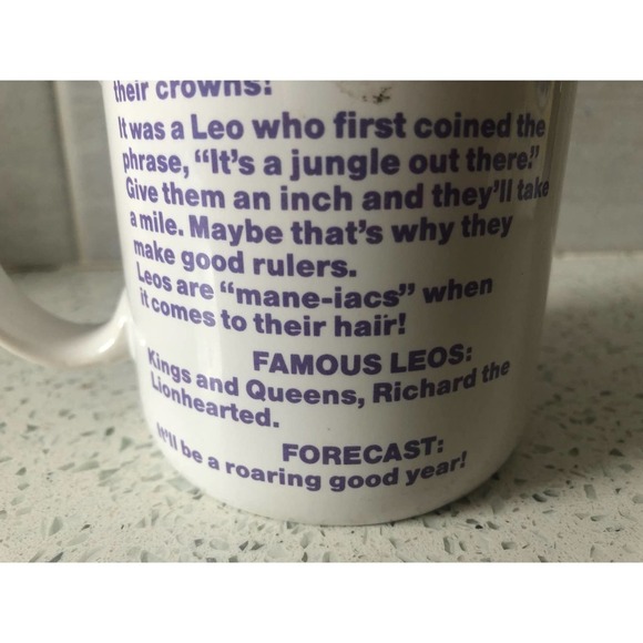 Vintage Leo Astrological Sign Mug​​ - Picture 7 of 7